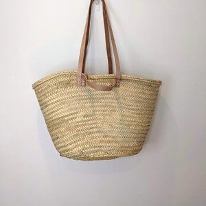 Straw Summer Bag French Market Tote Moroccan Bag Handmade Straw Beach Bag
